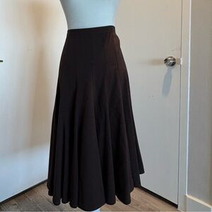 INC International Concepts Dark Brown A-Line Skirt